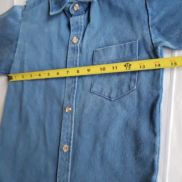 HEALTHTEX New NWOT Boys Button Shirt Ribbed Cotton Long Sleeves 4T - Picture 12 of 17